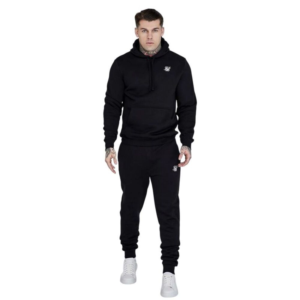 SikSilk Mens Casual Hoodie / Black